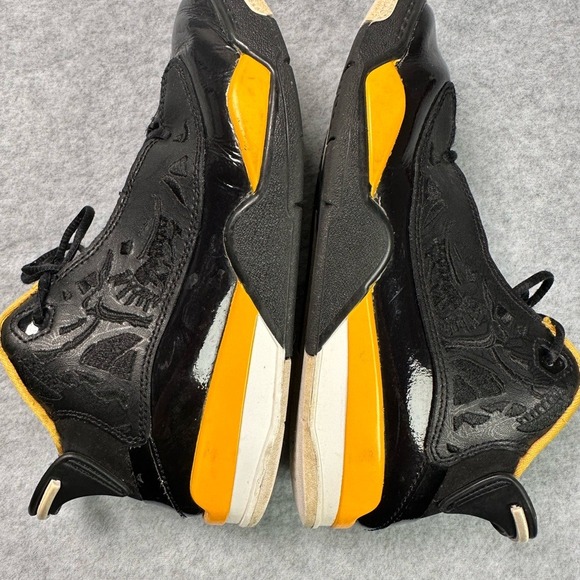 Jordan Kids Black Yellow Jumpman Basketball Shoes Size Unknown - Picture 8 of 13